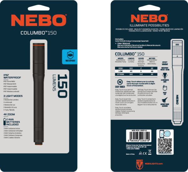 Φακός NEBO Columbo 150 - Image 8