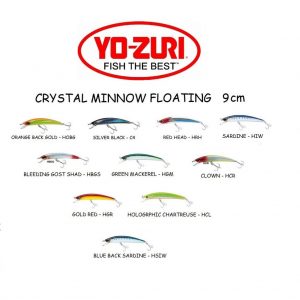 Yo Zuri Crystal Minnow All Floating 9 1250x1250 4