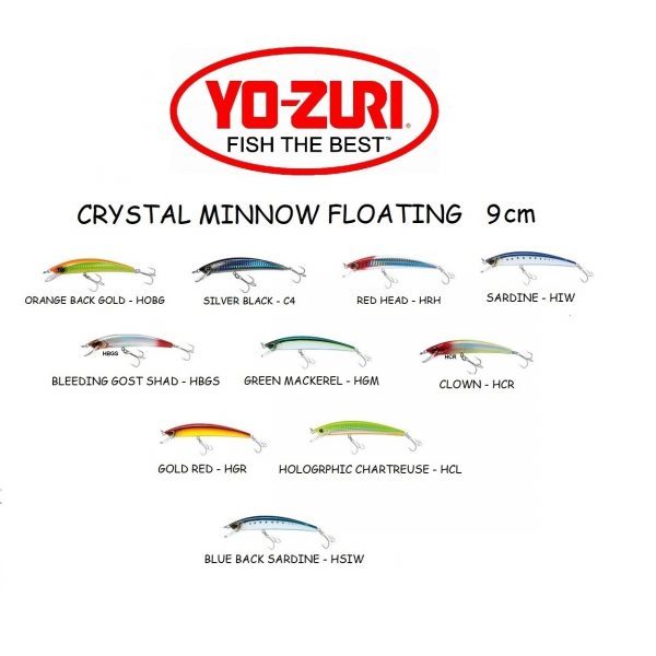 Yo Zuri Crystal Minnow All Floating 9 1250x1250 4